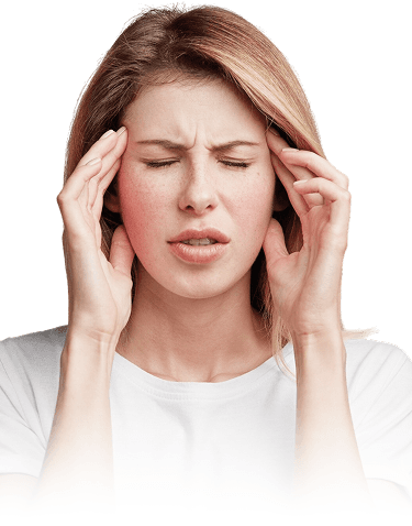 Woman with headache